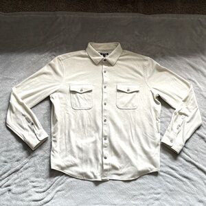 Mens stretch fit heavyweight button up